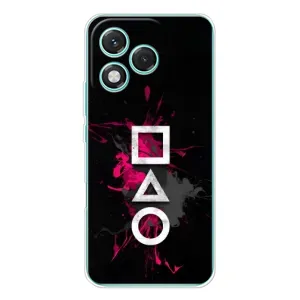 Чохол Гра в кальмара для Huawei Honor 400 Lite (Символи Гра кальмара)