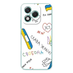 Чохли (Доброго вечора, ми за України) для Модель телефону українськими буквами та цифрами буде виглядати так: Хуавей Хонор 400 Лайт. (AlphaPrint) (Стикер)