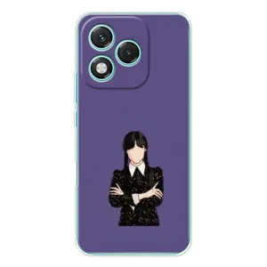 Чохли Венсдей на Huawei Honor 400 Lite Уенсдей (AlphaPrint) (Венздей у чорному)