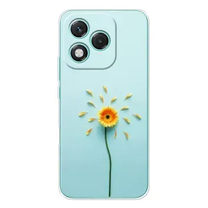 Чохли з квітами для Huawei Honor 400 Lite (VPrint) (Жовта квітка)