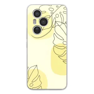 Силиконовый чехол с принтом в цветах на Huawei Honor 400 Pro
