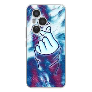 Чехол с принтом для Huawei Honor 400 Pro (AlphaPrint - Знак сердечка)