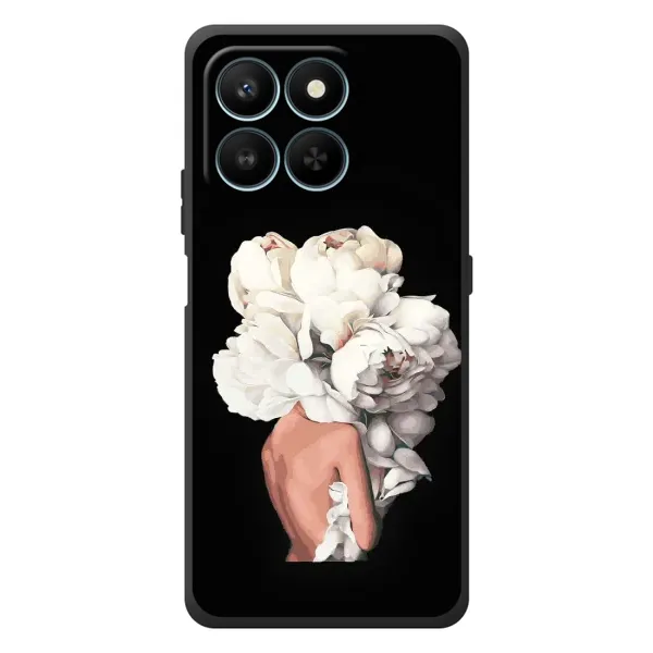 Чехол с принтом «Белые цветы» для Huawei Honor 400 Smart