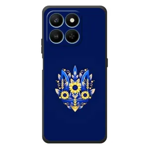 Чохли для Huawei Honor 400 Smart Укр. Символіка (AlphaPrint) (Квітковий Герб)