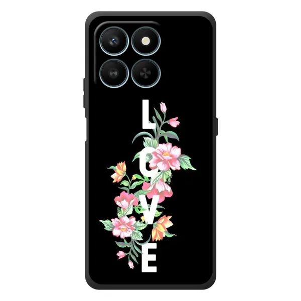 Чохол з принтом «Квіти LOVE» для Huawei Honor 400 Smart