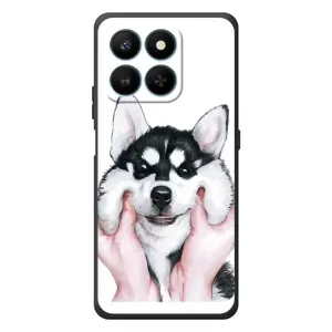 Чехлы с собаками для Huawei Honor 400 Smart (VPrint) (Довольный Хаски)