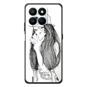 Чохол з друком для Huawei Honor 400 Smart - (Мода) (AlphaPrint) (Фото дівчини)