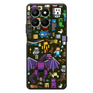 Чохол Майнкрафт на Huawei Honor 400 Smart (AlphaPrint) Minecraft (Колаж Майнкрафт)