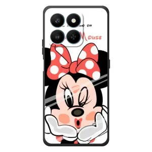 Эксклюзивный чехол для Huawei Honor 400 Smart (AlphaPrint - Мультяшные) (Маус Минни)