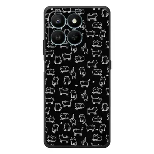 Чохол з принтом для Huawei Honor 400 Smart (AlphaPrint) Модні коти (Маленькі котики)