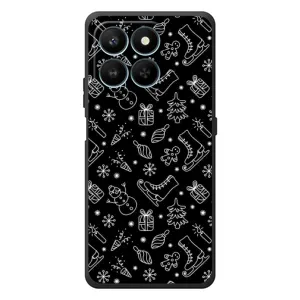 Новорічні, Святкові Чохли для Huawei Honor 400 Smart - 2024 год (Новорічний фон)