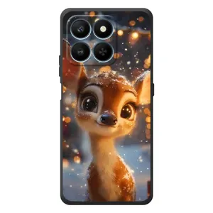 Яскравий чохол для Huawei Honor 400 Smart з Зимові Оленята (Оленятко серед гірлянд)