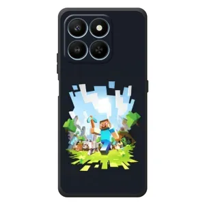 Чохол Майнкрафт на Huawei Honor 400 Smart (AlphaPrint) Minecraft (персонажі Minecraft)