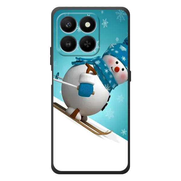Чехол с принтом «Снеговик на лыжах» для Huawei Honor 400 Smart