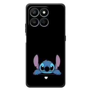 Чехол с принтом Стич на Huawei Honor 400 Smart (Стич на черном)