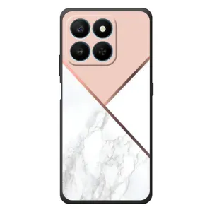 Мраморный чехол на Huawei Honor 400 Smart (VPrint) (Тройной мрамор)