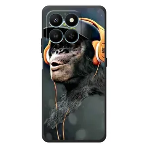 Чохол з Мавпами Huawei Honor 400 Smart - (AlphaPrint) (В навушниках)