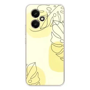 Силиконовый чехол с принтом в цветах на Huawei Honor 400