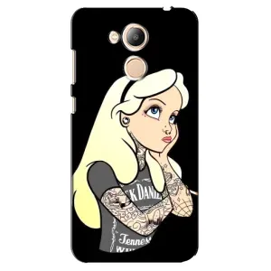 Чехол с печатью для Huawei Honor 6c Pro - (Мода) (AlphaPrint) (Девочка в тату)