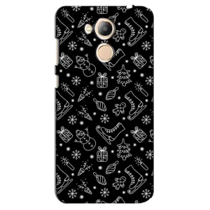 Новогодние, Праздничные Чехлы для Huawei Honor 6c Pro - 2024 год (Новогодний фон)