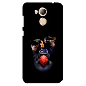 Чохол з Мавпами Huawei Honor 6c Pro - (AlphaPrint) (Три мавпи)