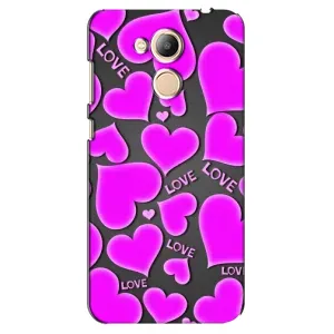Чехлы для любимой на Хонор 6С Про (VPrint) (Pink hearts)