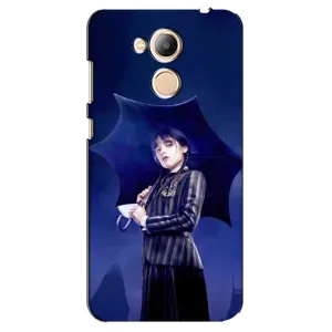 Чохли Венсдей на Huawei Honor 6c Pro Уенсдей (AlphaPrint) (Венздей з парасолькою)