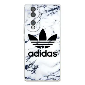 Чехлы Адидас для Huawei Honor 70 (AlphaPrint) (Адидас на мраморе)