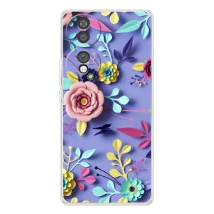 Чехлы с Цветами для Huawei Honor 70 (VPrint) (Цветочный дизайн)