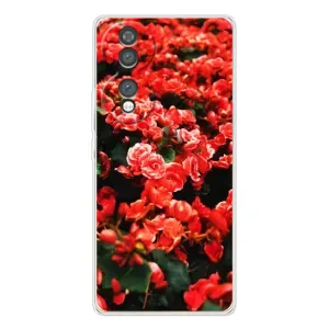 Чехлы с Цветами для Huawei Honor 70 (VPrint) (Цветы красные)