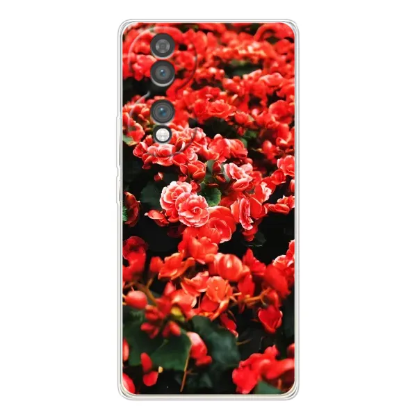 Чехол с принтом «Цветы красные» для Huawei Honor 70