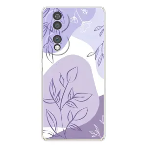 Силконовий чохол з принтом в квітах на Huawei Honor 70