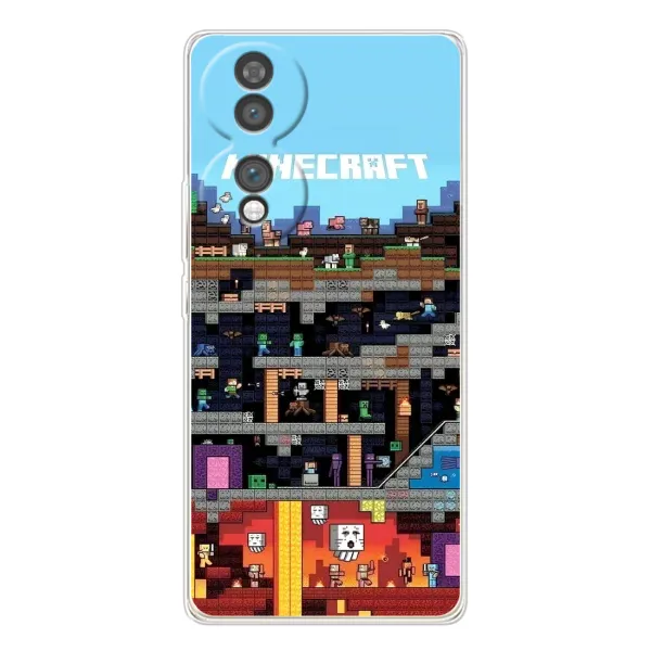 Чехол с принтом «фон Minecraft» для Huawei Honor 70