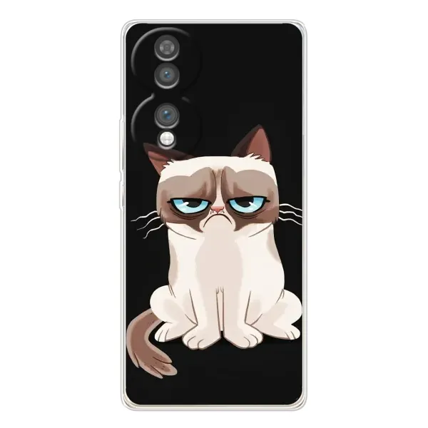 Чехол с принтом «Грустный кот» для Huawei Honor 70