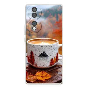 Чохол з унікальним дизайном 'Осінь з кавою' для Huawei Honor 70 (Кава на природі)