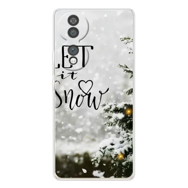 Чехол с принтом «Let it snow» для Huawei Honor 70