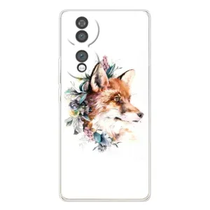 Чохли з картинкою Лисичка для Huawei Honor 70 (VPrint) (Лиса в квітах)