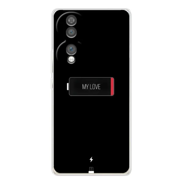 Чехол с принтом «Love battery» для Huawei Honor 70