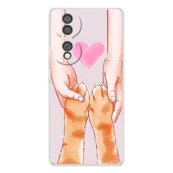Чехол с принтом «Любовь к котикам» для Huawei Honor 70