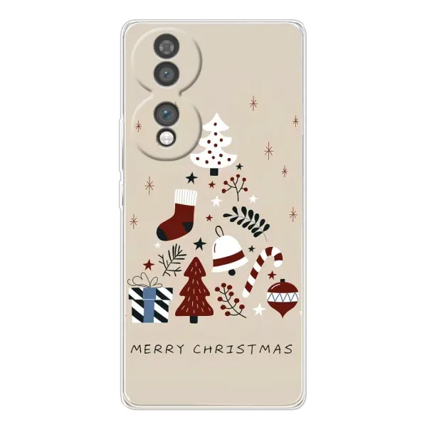 Чехол с принтом «Merry Christmas» для Huawei Honor 70