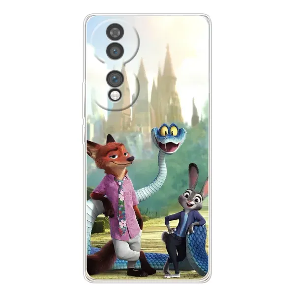 Чехол с принтом «Герои мультфильма Зверополис» для Huawei Honor 70