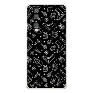 Новогодние, Праздничные Чехлы для Huawei Honor 70 - 2024 год (Новогодний фон)