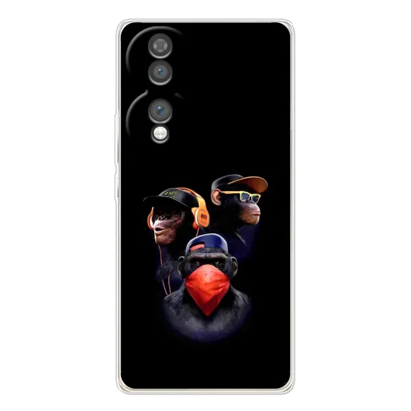 Чехол с принтом «Три обезьяны» для Huawei Honor 70