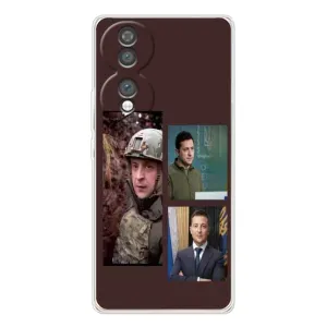 Чохол для Huawei Honor 70 (AlphaPrint - с принтом Зеленського)