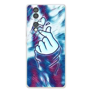 Чохол з принтом для Huawei Honor 70 (AlphaPrint - Знак сердечка)