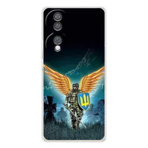 Чехлы с картинкой ЗСУ для Huawei Honor 70 (AlphaPrint) (Солдат ЗСУ)