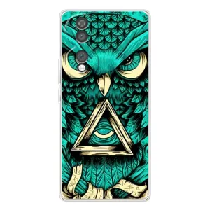 Чехол с птицами на Huawei Honor 70 (VPrint) (Сова с глазом)