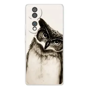 Чехол с птицами на Huawei Honor 70 (VPrint) (Сова)