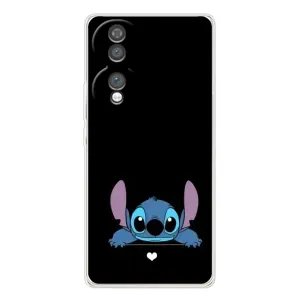 Чохол з принтом Стіч на Huawei Honor 70 (Стіч на чорному)