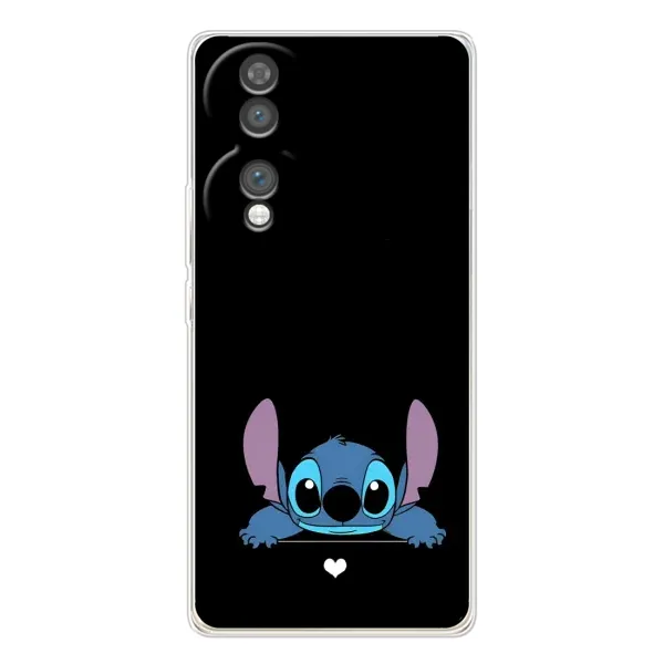 Чохол з принтом «Стіч на чорному» для Huawei Honor 70